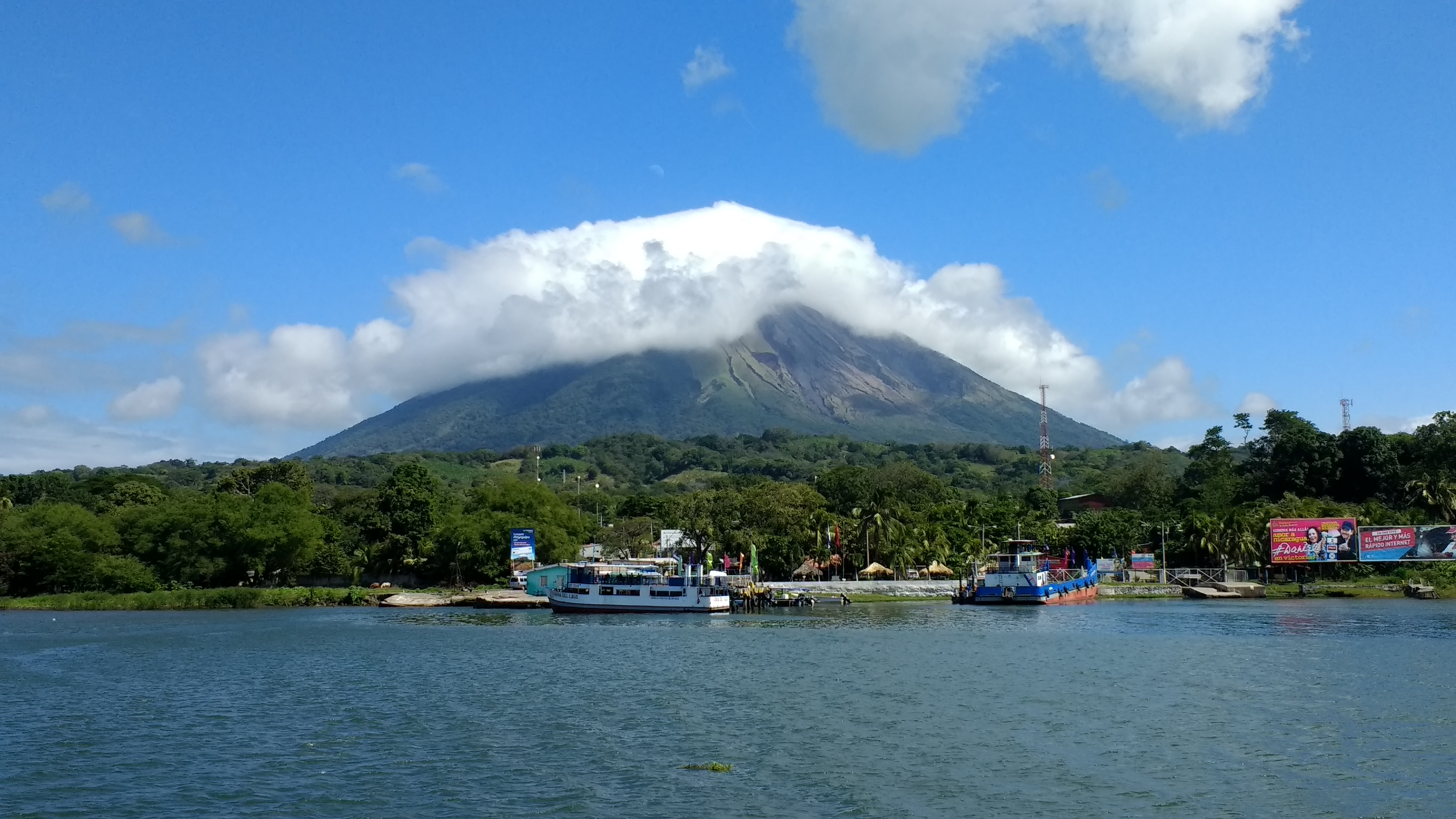 Ometepe Island — Volcán Concepción rising over Lake Cocibolca, Nicaragua